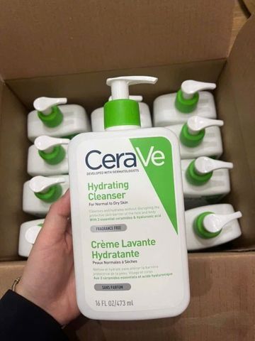 Sữa Rửa Mặt CeraVe Hydrating Cleanser 473ml - Cấp Ẩm Dịu Nhẹ, Dành Cho Da Khô & Nhạy Cảm, Dưỡng Da Tối Ưu