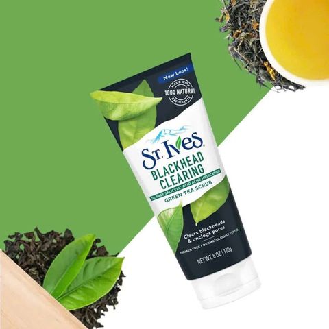 Sữa Rửa Mặt St.Ives Trà Xanh 170g - Loại Bỏ Mụn Đầu Đen, Làm Dịu Da, Chăm Sóc Da Hàng Ngày
