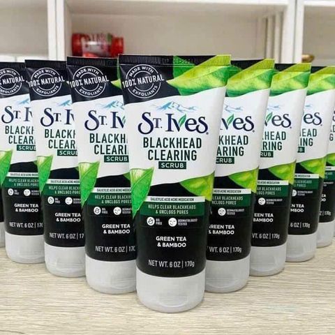 Sữa Rửa Mặt St.Ives Trà Xanh 170g - Loại Bỏ Mụn Đầu Đen, Làm Dịu Da, Chăm Sóc Da Hàng Ngày