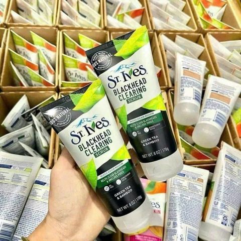 Sữa Rửa Mặt St.Ives Trà Xanh 170g - Loại Bỏ Mụn Đầu Đen, Làm Dịu Da, Chăm Sóc Da Hàng Ngày
