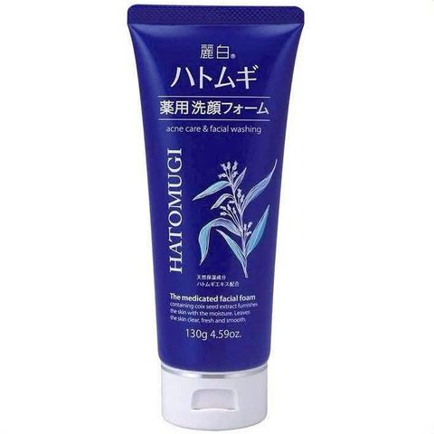 Sữa Rửa Mặt Hatomugi Acne Care 130g - Giảm Mụn, Sạch Sâu, Dành Cho Da Dầu và Nhạy Cảm