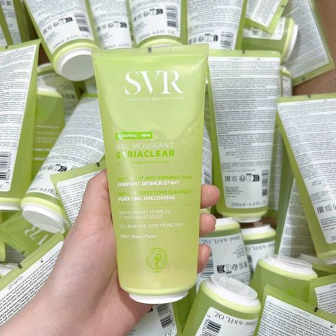 Sữa rửa mặt SVR Sebiaclear Gel 200ml – giảm dầu, hỗ trợ mụn
