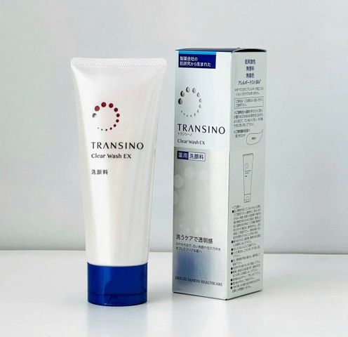 Sữa Rửa Mặt Transino Clear Wash 100g - Làm Sáng Da, Giảm Thâm, Chăm Sóc Da Hiệu Quả, Dưỡng Ẩm Từ Thiên Nhiên
