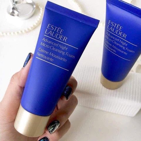 Sữa Rửa Mặt Estee Lauder Advanced Night Micro Cleansing Foam 30ml - Làm Sạch Sâu và Phục Hồi Da, Chăm Sóc Ban Đêm