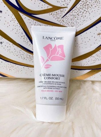 Sữa Rửa Mặt Lancome Creme Mousse Confort Creamy Foaming 50ml – mềm mịn, cấp ẩm