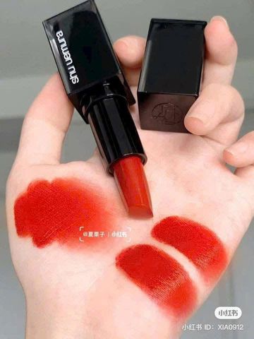 Son Shu Uemura 590 – Son Môi Cam Cháy Mềm Mại, Thương Hiệu Đẳng Cấp cho Làn Da Rực Rỡ, Trang Điểm Thời Thượng