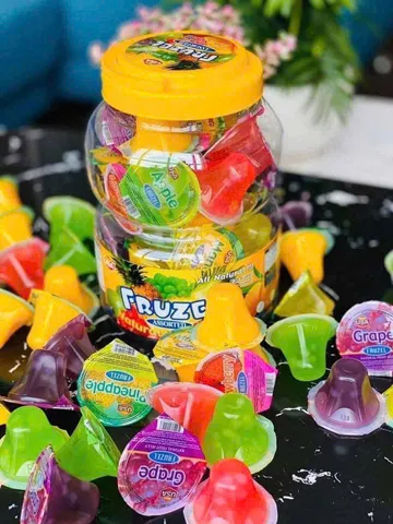 Rau Câu Trái Cây Fruzel Jelly 1.45kg – Ngọt Dịu, Thích Hợp Cho Trẻ Em, Đồ Ăn Vặt Ngon Miệng
