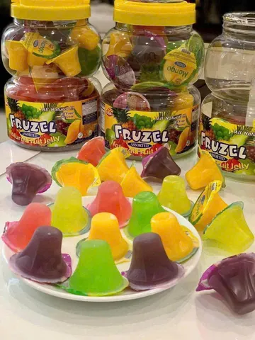 Rau Câu Trái Cây Fruzel Jelly 1.45kg – Ngọt Dịu, Thích Hợp Cho Trẻ Em, Đồ Ăn Vặt Ngon Miệng