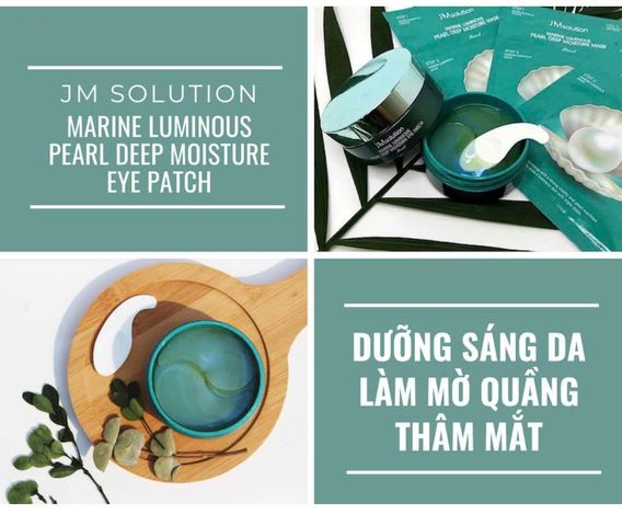 Mặt nạ mắt JM Solution Marine Pearl 60pcs - Giảm thâm, cấp ẩm cho da, sản phẩm làm đẹp cao cấp từ Hàn Quốc