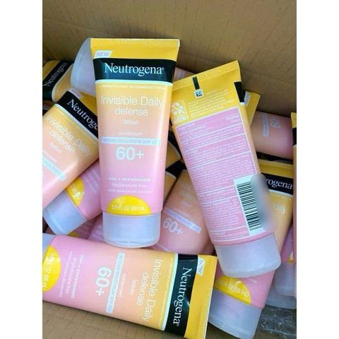 Kem Chống Nắng Neutrogena Invisible Daily Defense Lotion 88ml - Bảo Vệ Da Hàng Ngày, Không Nhờn Rít, Chống Nắng Hiệu Quả