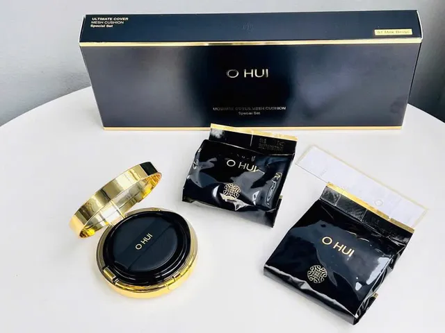 Set Cushion Ohui Ultimate Cover Tone 01 (2 lõi) – che phủ mịn