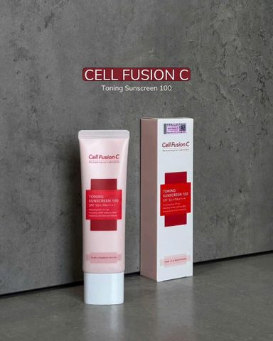 Kem Chống Nắng Cell Fusion C Toning 100 SPF50+ – nâng tông, kiềm dầu