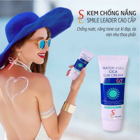 Kem Chống Nắng Smile Leader Xanh 60ml - Kiềm Dầu và Phù Hợp Da Mụn, Bảo Vệ Da Hiệu Quả, SPF 50+++