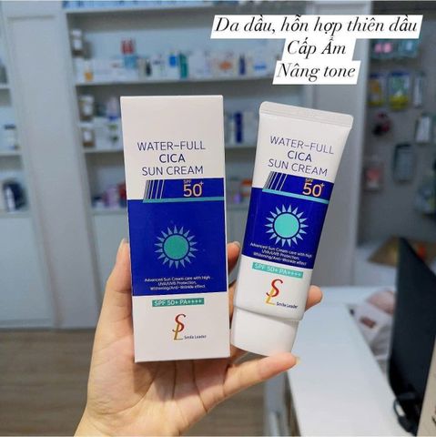 Kem Chống Nắng Smile Leader Xanh 60ml - Kiềm Dầu và Phù Hợp Da Mụn, Bảo Vệ Da Hiệu Quả, SPF 50+++