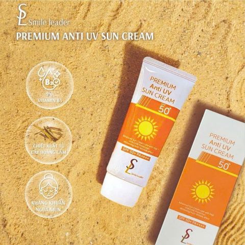 Kem Chống Nắng Smile Leader 60ml - Mỏng Nhẹ, Chống Nắng Ổn Định, Duy Trì Làn Da Tươi Trẻ