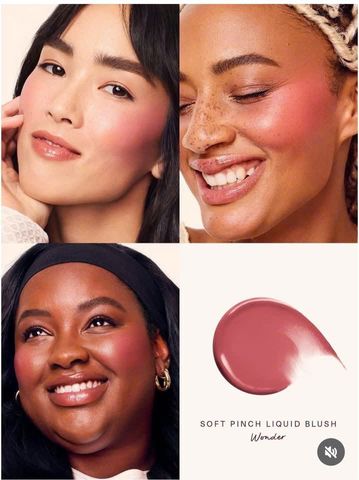 Má Hồng Rare Beauty Soft Pinch Dewy Liquid Blush 3.2ml Wonder - Trang Điểm Làn Da Rạng Rỡ Tự Nhiên