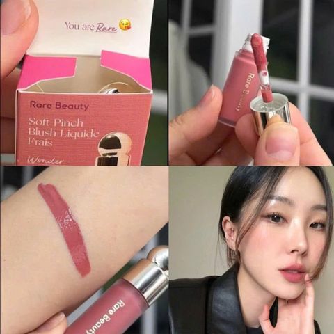 Má Hồng Rare Beauty Soft Pinch Dewy Liquid Blush 3.2ml Wonder - Trang Điểm Làn Da Rạng Rỡ Tự Nhiên