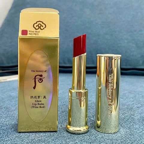 Son Dưỡng Chống Nắng Whoo Gongjinhyang Mi Glow Lip Balm SPF10 - Bóng Nhẹ, Chống Nắng, Dưỡng Ẩm Làn Da Môi