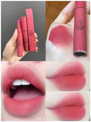 Son Kem Lì 3CE Velvet Lip Tint #Pink Break - Chất Son Mềm Mại, Lâu Trôi, Đem Đến Sắc Môi Tự Nhiên Quyến Rũ