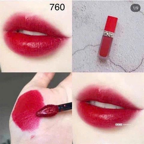 Son Kem Dior 760 Rouge Ultra Care - Son Mịn Lì, Lên Màu Chuẩn, Độ Bám Màu Cao, Hàng Chính Hãng Dior