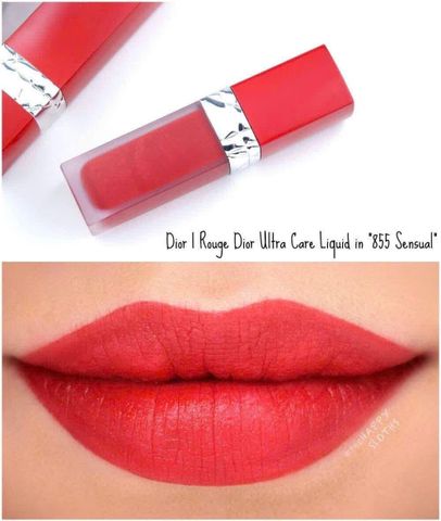 Son Kem Dior 855 Ultra Care Liquid Sensual - Son Môi Mượt Mịn, Chăm Sóc Nhẹ Nhàng, Phong Cách Cao Cấp