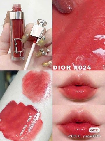 Son Dior Addict Lip Maximizer 024 Intense Brick - Son Lót Môi Dưỡng Bóng, Làm Đầy và Tăng Cường Độ Volume