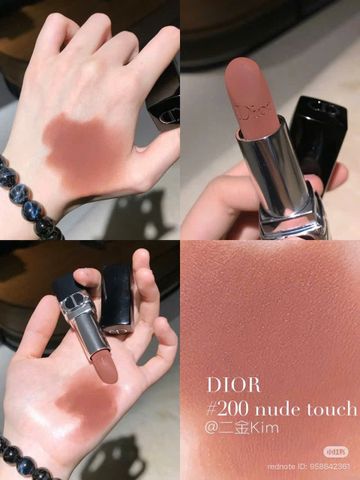 Son Dior 200 Nude Touch - Son Kem Lì Tự Nhiên, Mượt Mà, Phù Hợp Cho Mọi Làn Da, Sản Phẩm Làm Đẹp Cao Cấp
