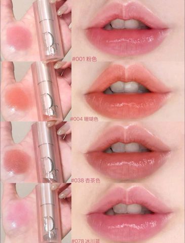 Son Dưỡng Môi Dior Addict Lip Glow 038 Vỏ Xanh - Dưỡng ẩm và Đổi Màu Theo Môi, Lớp Finish Tự Nhiên