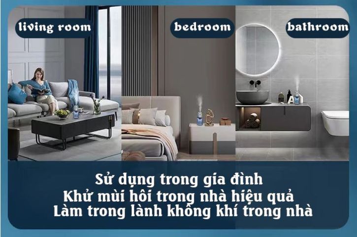 Nước hoa ôtô care home Fragrance chống say xe, làm Mát Không Khí Và Loại Bỏ Mùi Hôi Hương Thơm Nhẹ Lâu Dài