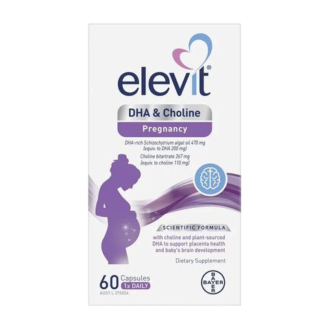 Viên Uống Elevit DHA + Choline Pregnancy cho Mẹ Bầu - Bổ Sung Dinh Dưỡng Thiết Yếu từ Úc 60 Viên 624910