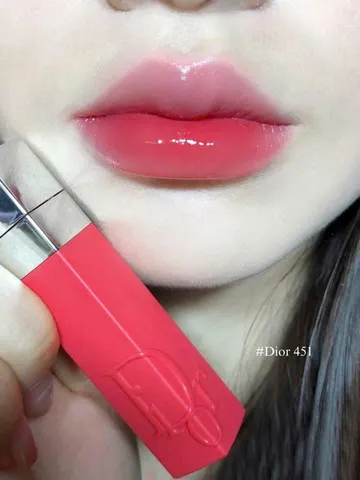 Son Dior 451 Lip Tattoo Hồng Đào ( tách set ko vỏ giấy) - Lì Mướt Tự Nhiên, Không Vỏ - Sắc Màu Nữ Tính Hoàn Hảo Cho Ngày Hội