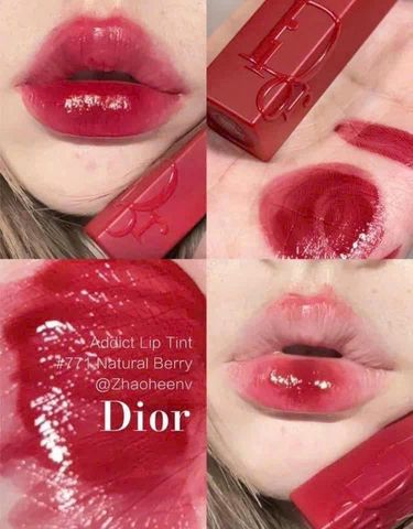 Son Dior 771 Addict Lip Tattoo ( tách set ko vỏ giấy) - Son Môi Đỏ Berry Tươi, Bám Lâu, Không Vỏ Hộp - Mỹ Phẩm Cao Cấp