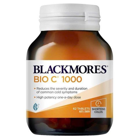 Viên uống bổ sung Vitamin C Blackmores Bio C 1000mg - Hỗ trợ sức đề kháng, làm đẹp da, sản phẩm chính hãng từ Úc