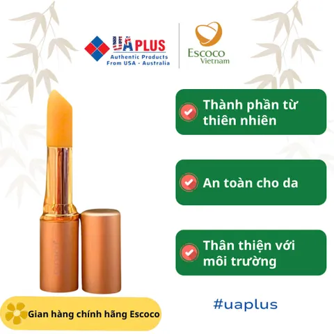Son Dưỡng Gấc Escoco 3.8g - Dưỡng Ẩm Môi Tự Nhiên Không Chất Bảo Quản, Chất Chống Oxy Hóa, Phù Hợp Với Da Nhạy Cảm