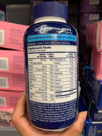 Viên uống vitamin tổng hợp One A Day Men's 300 viên - Bổ sung sức khỏe, tăng cường sinh lực cho nam giới dưới 50 tuổi 625003