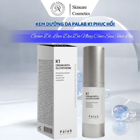 Phiên Bản mới Kem Dưỡng Da PALAB K1 Phục Hồi - Giảm Đỏ, Làm Dịu Da Nhạy Cảm Sau Xâm Lấn - 30ml Hàn Quốc