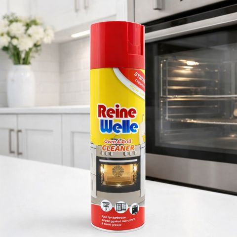 Dung dịch vệ sinh lò nướng, vỉ nướng 500ml Reine Welle, tẩy dầu mỡ cháy khét bám lâu ngày (dạng bọt)