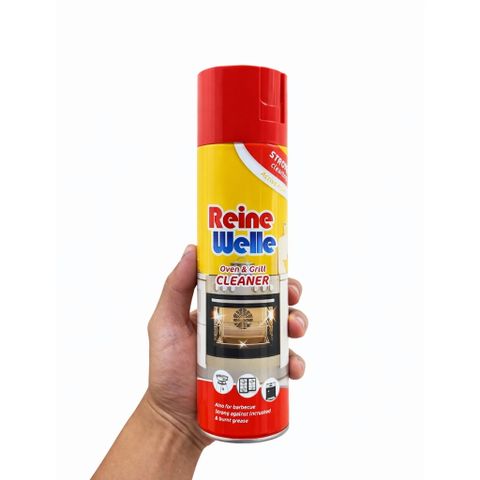 Dung dịch vệ sinh lò nướng, vỉ nướng 500ml Reine Welle, tẩy dầu mỡ cháy khét bám lâu ngày (dạng bọt)
