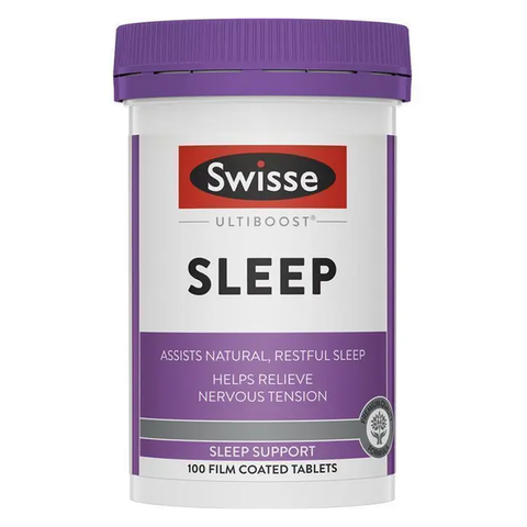 Viên Uống Hỗ Trợ Giấc Ngủ Swisse Ultiboost Sleep - Giúp Ngủ Sâu, Giảm Căng Thẳng Từ Thiên Nhiên