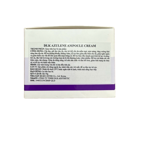(CHÍNH HÃNG) Kem Dưỡng Da DLK Azulene Ampoule Cream Hỗ Trợ Phục Hồi Và Làm Dịu Da Nhạy Cảm - 50g