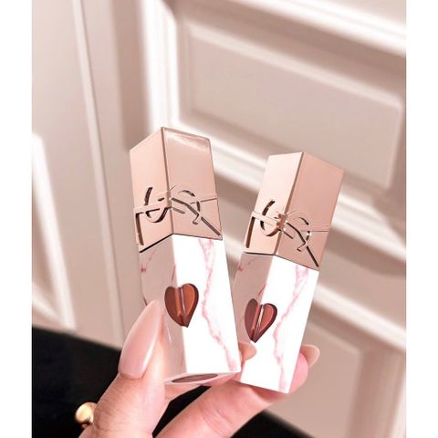 Set 2 Son YSL limited (vân đá - màu 610+442)