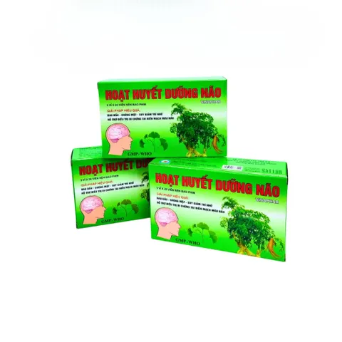 Viên Uống Hoạt Huyết Dưỡng Não Vinaphar Hỗ Trợ Giảm Chóng Mặt, Tăng Cường Trí Nhớ - Hộp 100 viên