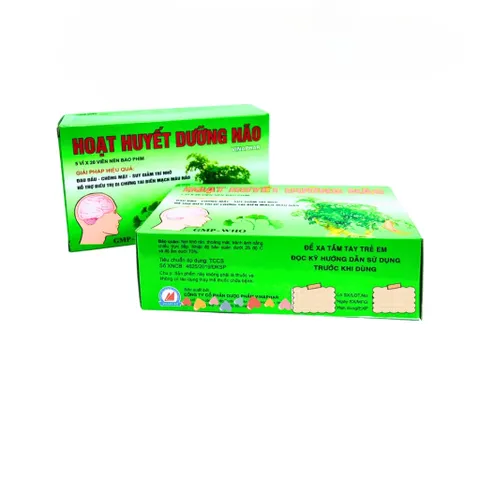 Viên Uống Hoạt Huyết Dưỡng Não Vinaphar Hỗ Trợ Giảm Chóng Mặt, Tăng Cường Trí Nhớ - Hộp 100 viên