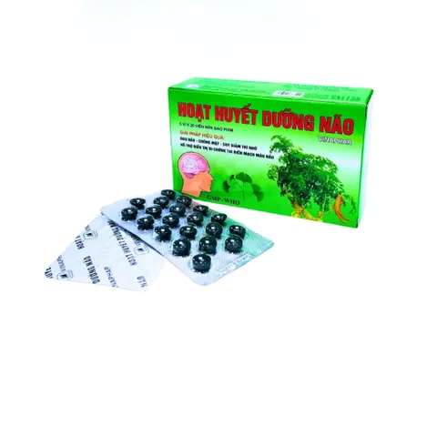 Viên Uống Hoạt Huyết Dưỡng Não Vinaphar Hỗ Trợ Giảm Chóng Mặt, Tăng Cường Trí Nhớ - Hộp 100 viên
