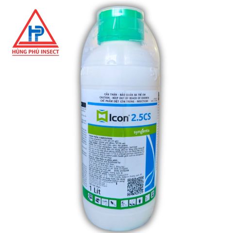 ICON 2.5CS 1 LÍT {SYNGENTA(Thụy Sĩ)} DIỆT MUỖI GIÁN KIẾN RUỒI VÀ CÔN CÔN TRÙNG KHÁC, Tổ Chức Y TẾ Thế Giới Khuyên Dùng