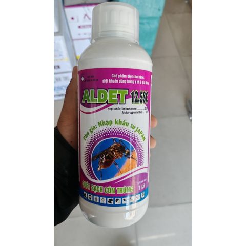 ALDET12.5SC 1LÍT NHẬT BẢN Diệt sạch ruồi,muỗi,kiến,gián,bọ chét,ve,mạt và loại côn trùng gây hại chuồng trại, chăn nuôi