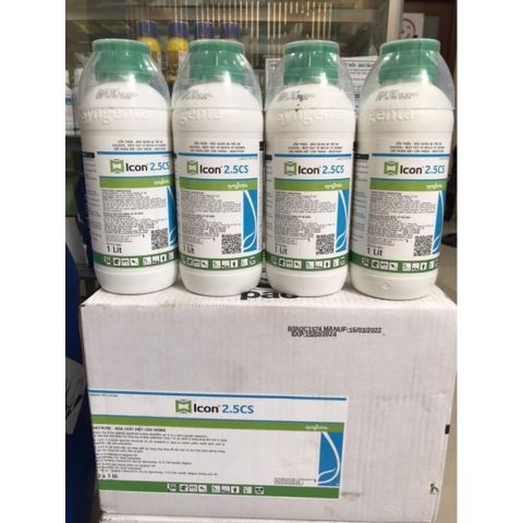ICON 2.5CS 1 LÍT {SYNGENTA(Thụy Sĩ)} DIỆT MUỖI GIÁN KIẾN RUỒI VÀ CÔN CÔN TRÙNG KHÁC, Tổ Chức Y TẾ Thế Giới Khuyên Dùng