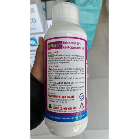 ALDET12.5SC 1LÍT NHẬT BẢN Diệt sạch ruồi,muỗi,kiến,gián,bọ chét,ve,mạt và loại côn trùng gây hại chuồng trại, chăn nuôi
