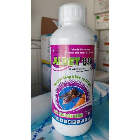 ALDET12.5SC 1LÍT NHẬT BẢN Diệt sạch ruồi,muỗi,kiến,gián,bọ chét,ve,mạt và loại côn trùng gây hại chuồng trại, chăn nuôi
