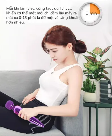 Máy đánh tan bọng mắt, làm thon gọn gương mặt cầm tay nhỏ gọn, có sạc pin
